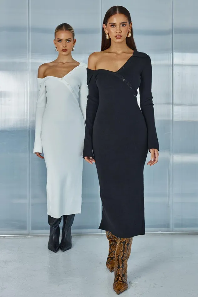 Runaway The Label Midi Dresses CASA MIDI DRESS Black 8211 Women