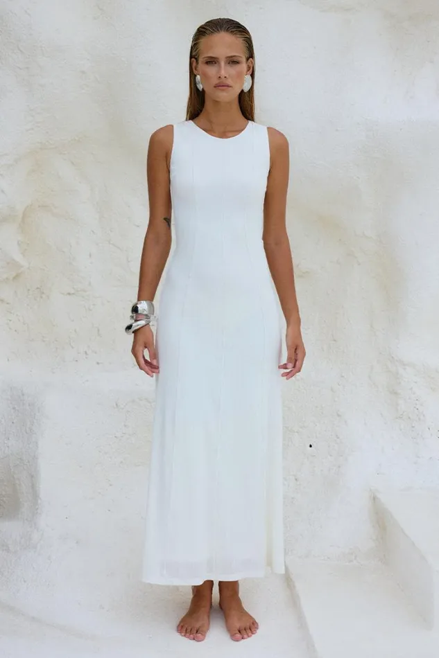 Runaway The Label Midi Dresses EOS MIDI DRESS Ivory 8211 Women