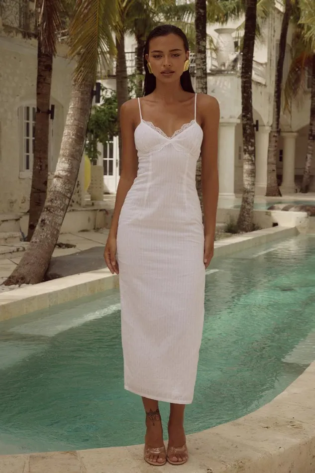 Runaway The Label Midi Dresses LOXIE MIDI DRESS White 8211 Women