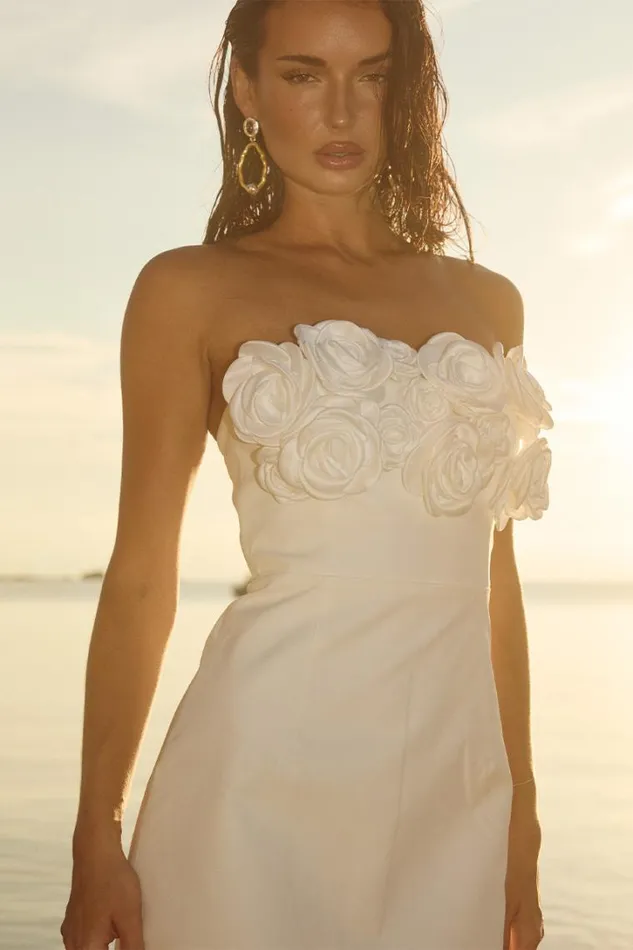 Runaway The Label Mini Dresses AVERIE MINI DRESS Ivory 8211 Women