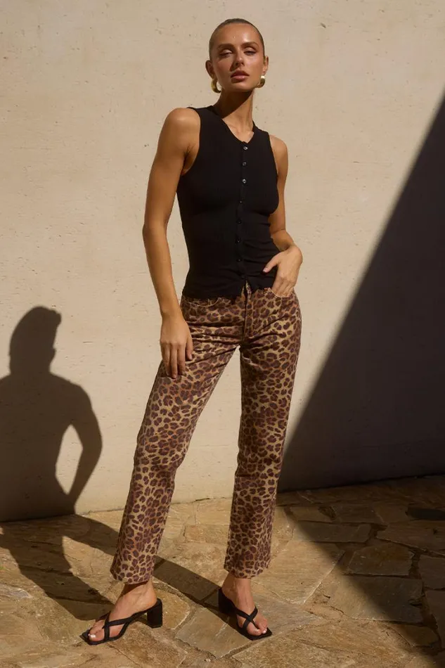 Runaway The Label Pants GIGI PANT Leopard 8211 Women