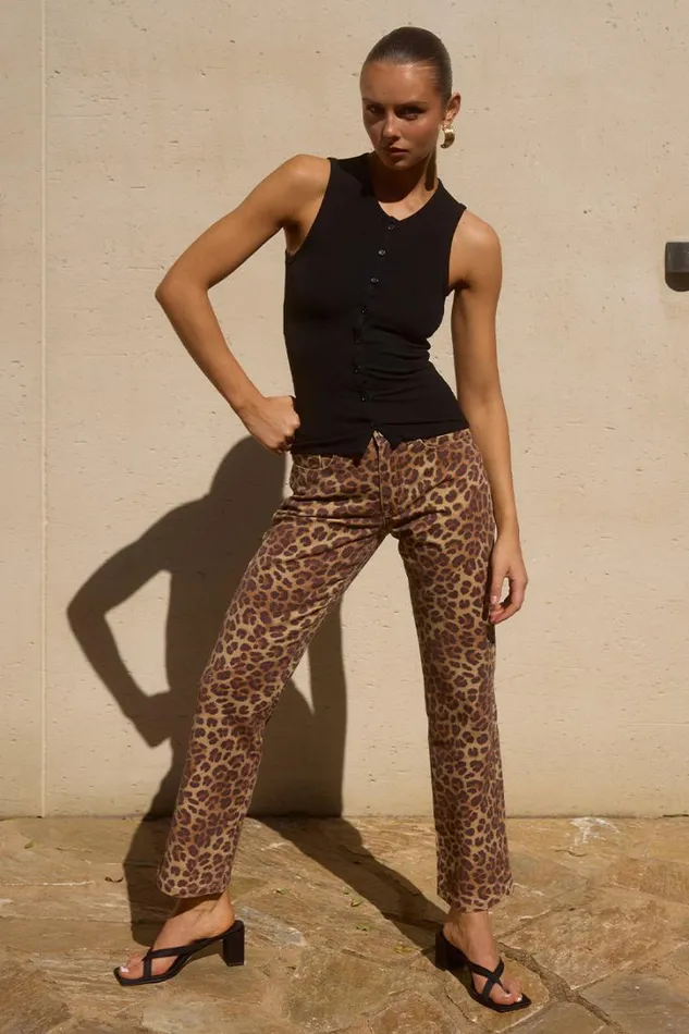 Runaway The Label Pants GIGI PANT Leopard 8211 Women