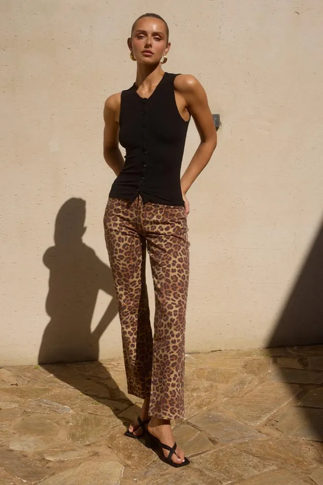 Runaway The Label Pants GIGI PANT Leopard 8211 Women