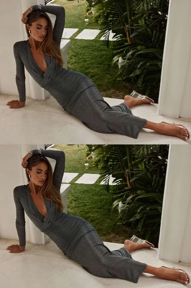 Runaway The Label Race Day Dresses AMARA MAXI DRESS Gunmetal 8211 Women