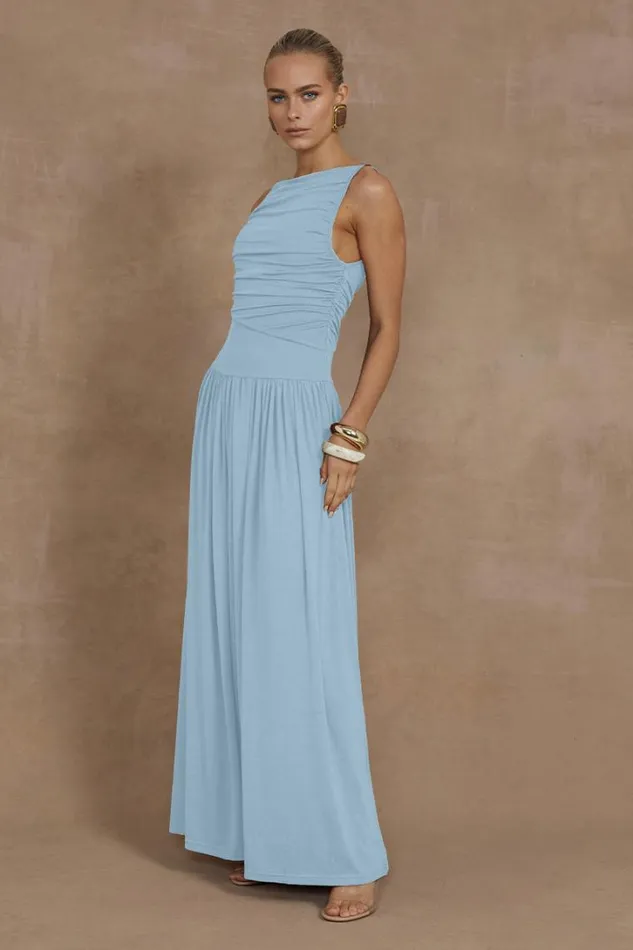 Runaway The Label Race Day Dresses NALLA MAXI DRESS Ice Blue 8211 Women