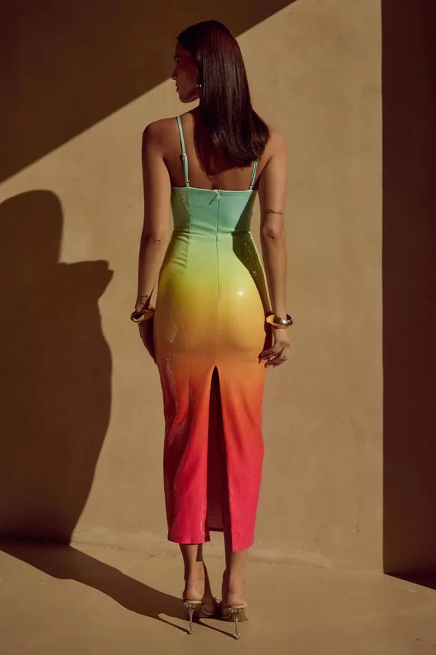 Runaway The Label Sequin Dresses BENITO MIDI DRESS Multi 8211 Women