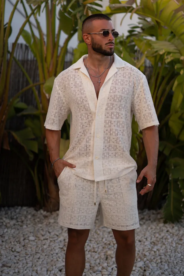 Runaway The Label Sets MATILO SHIRT Cream 8211 Men