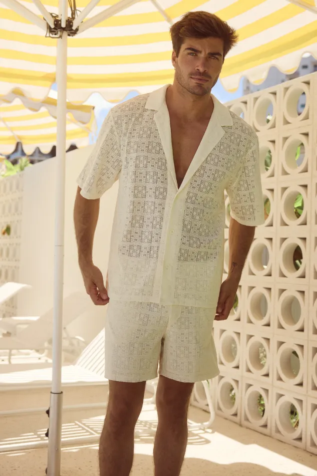 Runaway The Label Sets MATILO SHIRT Cream 8211 Men