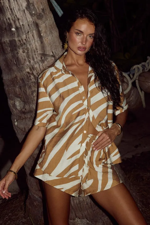 Runaway The Label Shirts and Blouses MOCHI SHIRT Tan 8211 Women