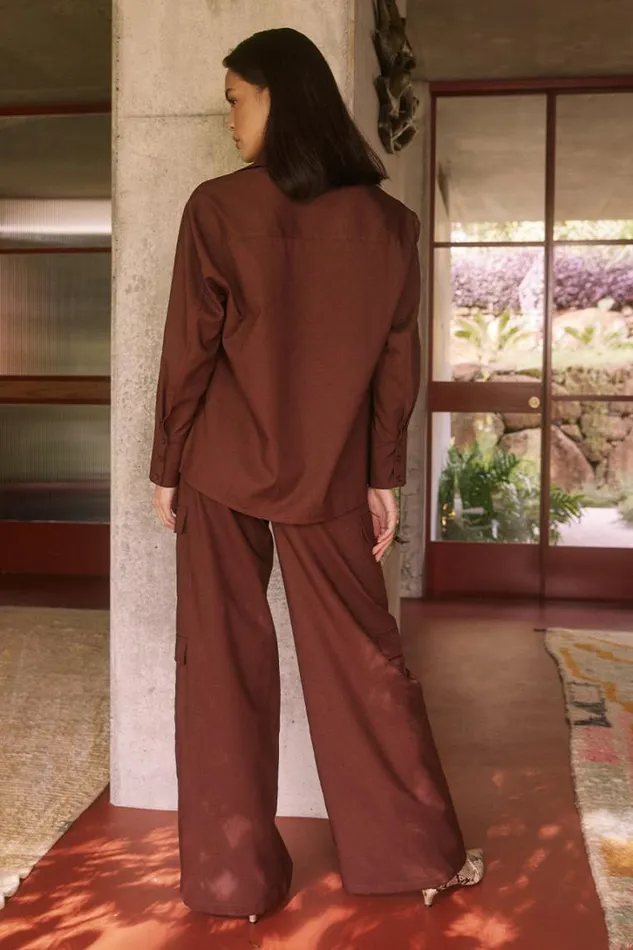 Runaway The Label Shirts and Blouses PICCILO SHIRT Chocolate 8211 Women