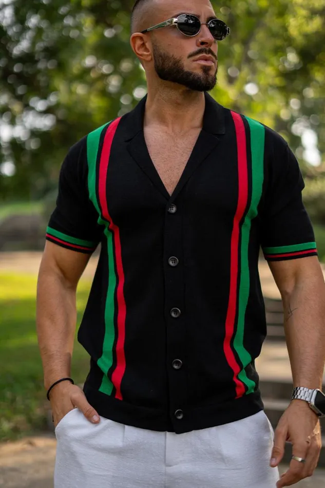 Runaway The Label Shirts BENNY SHIRT Black Multi 8211 Men