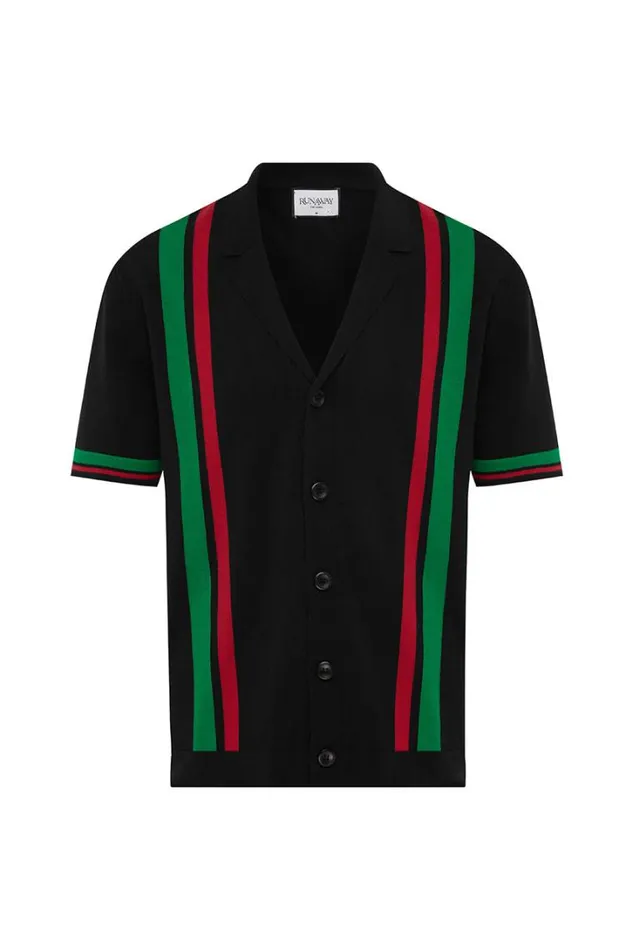 Runaway The Label Shirts BENNY SHIRT Black Multi 8211 Men