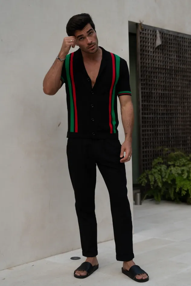 Runaway The Label Shirts BENNY SHIRT Black Multi 8211 Men