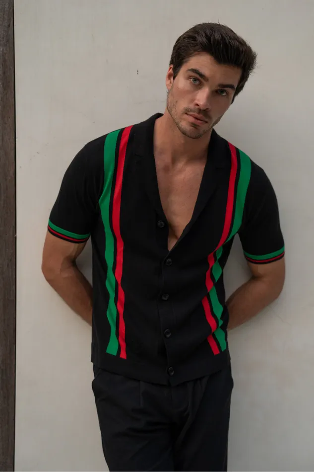 Runaway The Label Shirts BENNY SHIRT Black Multi 8211 Men