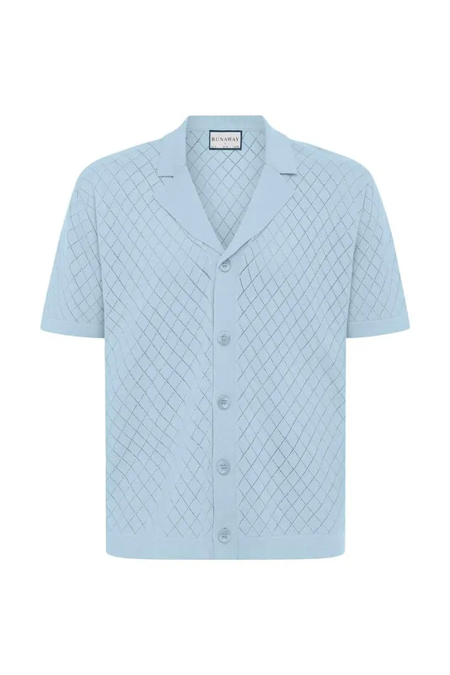 Runaway The Label Shirts BILLIE SHIRT Ice Blue 8211 Men