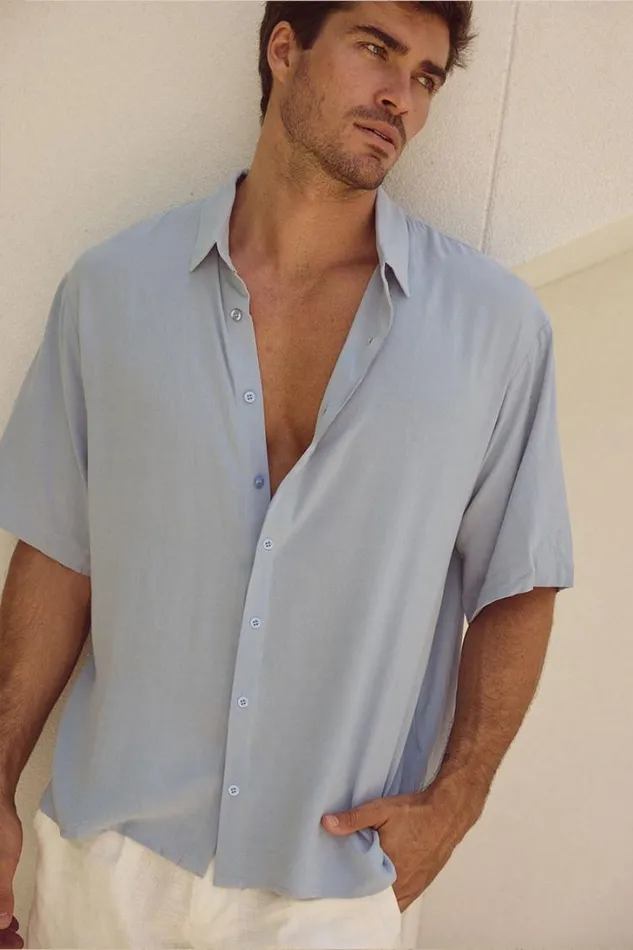 Runaway The Label Shirts JAYDEN SHIRT Blue 8211 Men