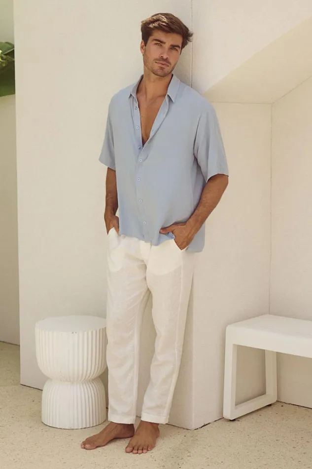Runaway The Label Shirts JAYDEN SHIRT Blue 8211 Men