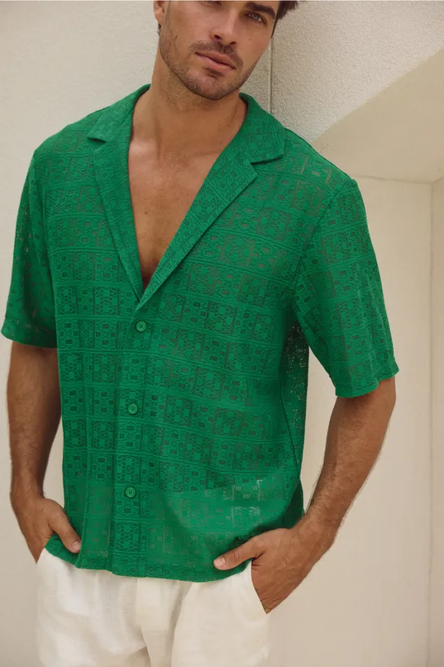 Runaway The Label Shirts MATILO SHIRT Green 8211 Men