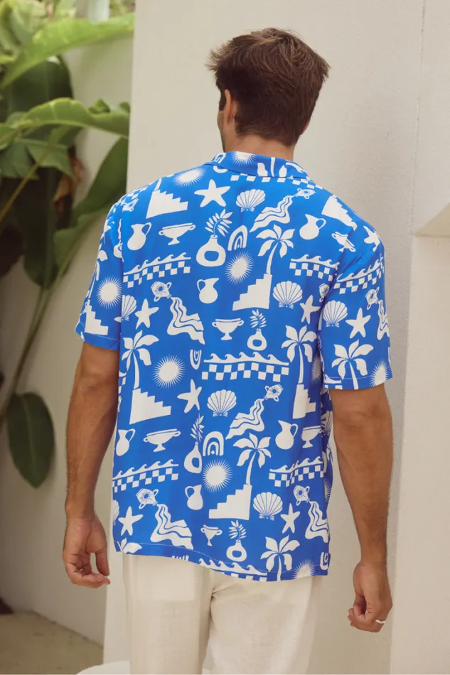 Runaway The Label Shirts MATTY SHIRT Bluewhite 8211 Men
