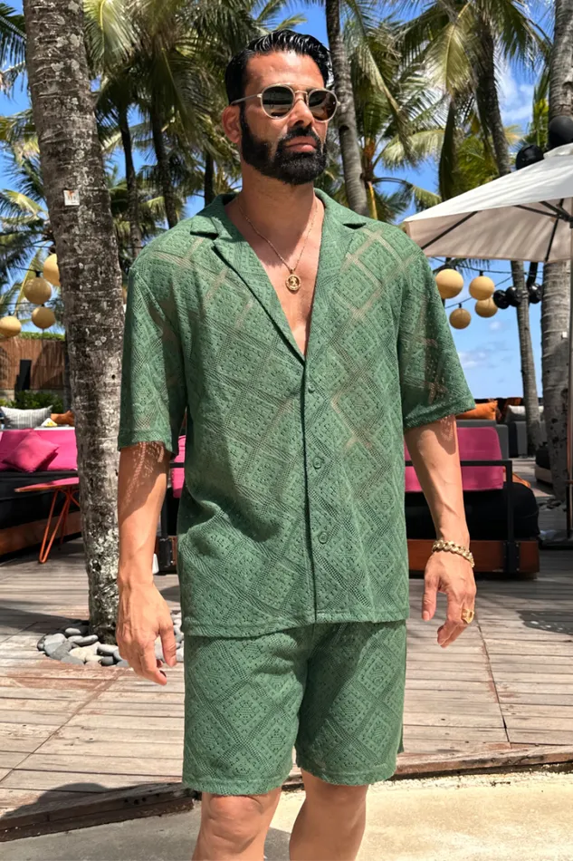 Runaway The Label Shirts TULUM SHIRT Olive 8211 Men