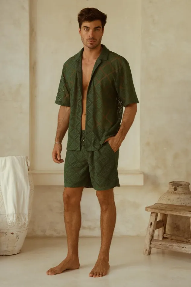 Runaway The Label Shirts TULUM SHIRT Olive 8211 Men