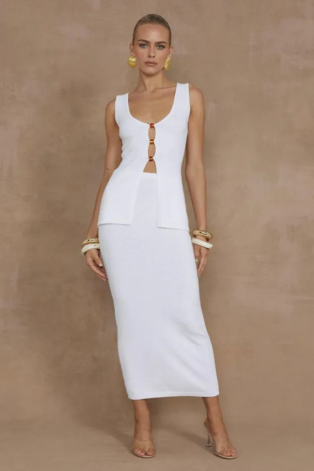 Runaway The Label Skirts NADINA MIDI SKIRT White 8211 Women