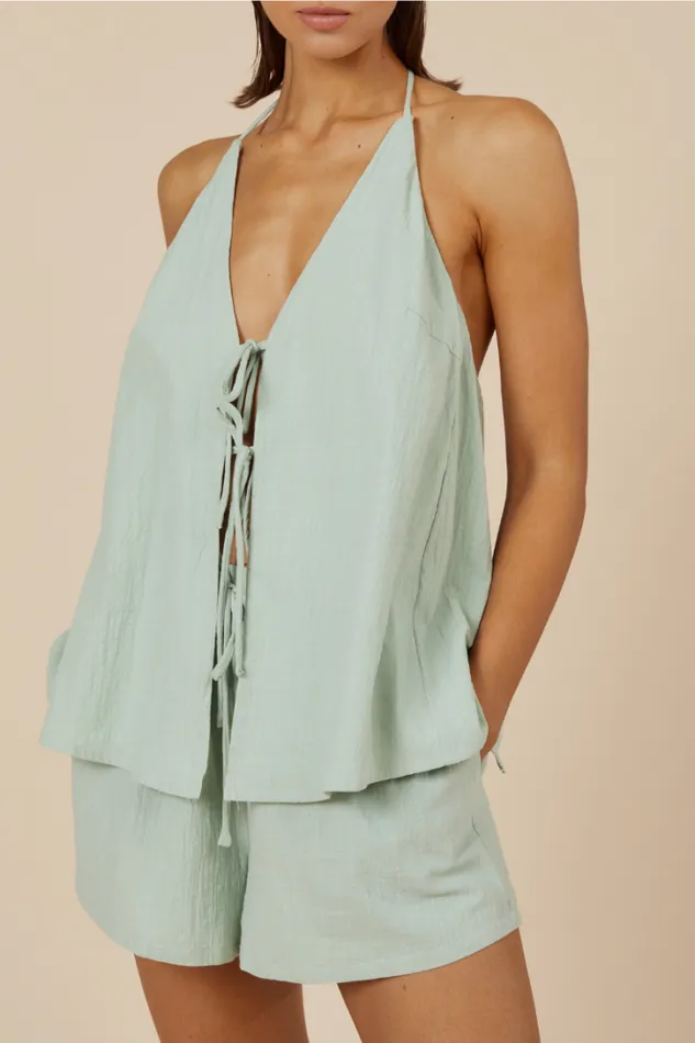 Runaway The Label Summer Sets OCTAVIA TOP Sage 8211 Women