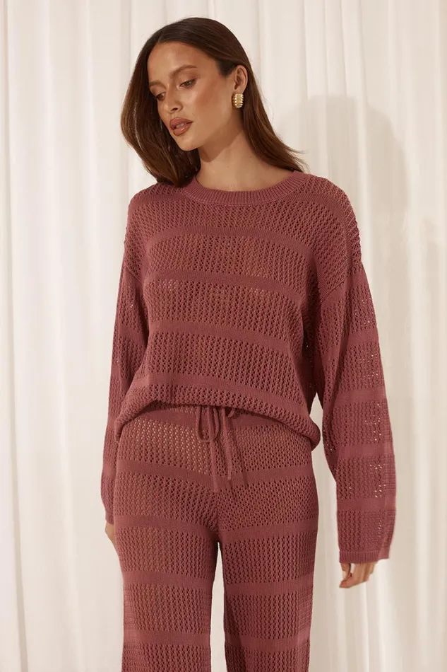 Runaway The Label Winter Sets CRAWFORD TOP Rose 8211 Women