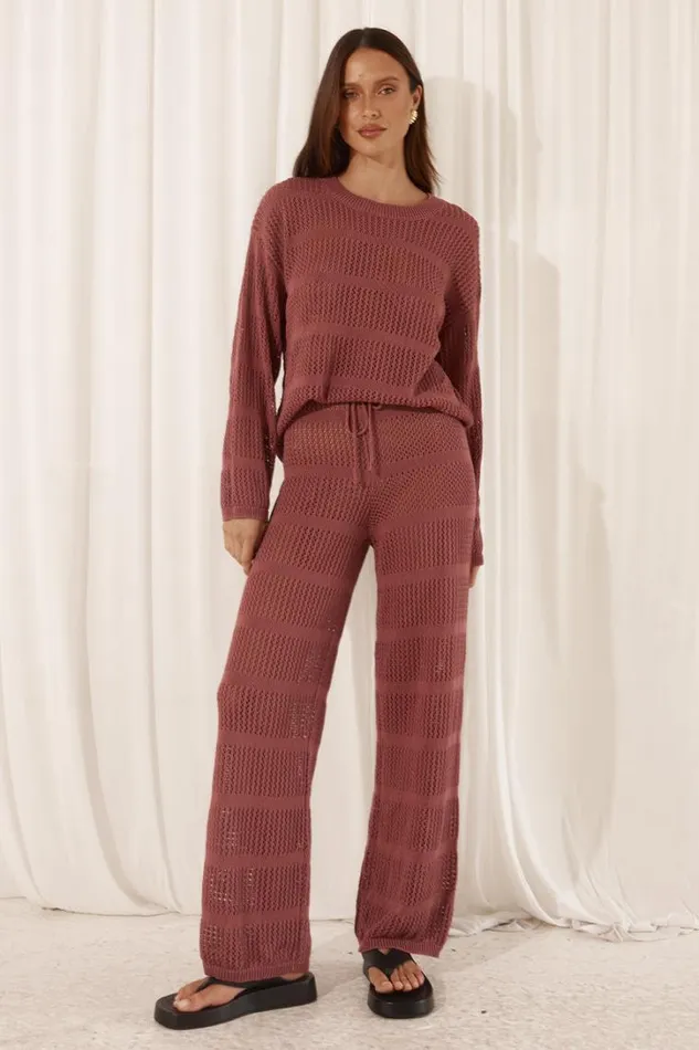 Runaway The Label Winter Sets CRAWFORD TOP Rose 8211 Women
