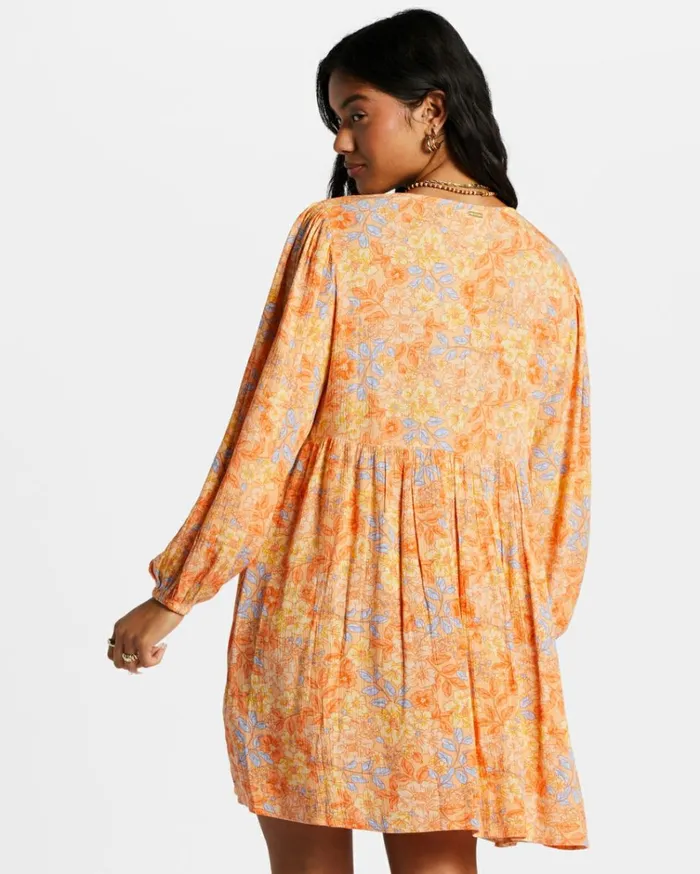 Secret Wish Babydoll Dress Light Melon Women Billabong Mini Dresses