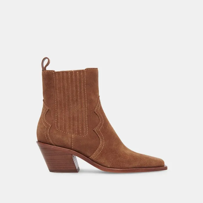 Senna Booties Chestnut Suede Women Dolce Vita Boots and Booties