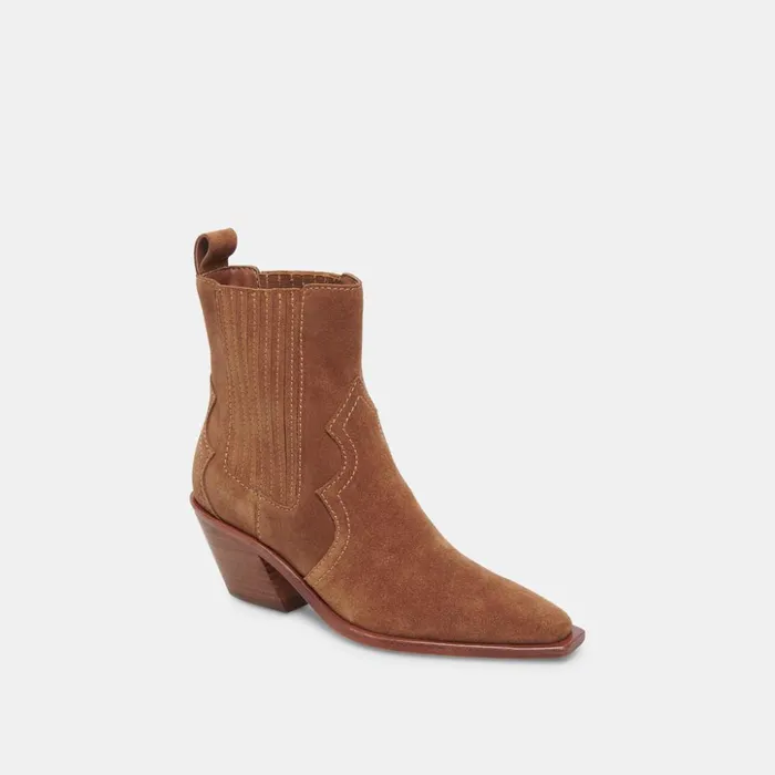 Senna Booties Chestnut Suede Women Dolce Vita Boots and Booties
