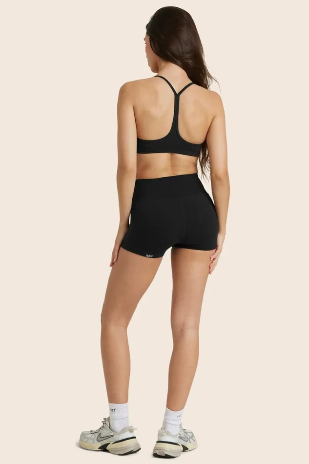 SET ACTIVE Activewear AIRLUXE BREATHE MINI SHORTS 8211 ONYX 8211 Women