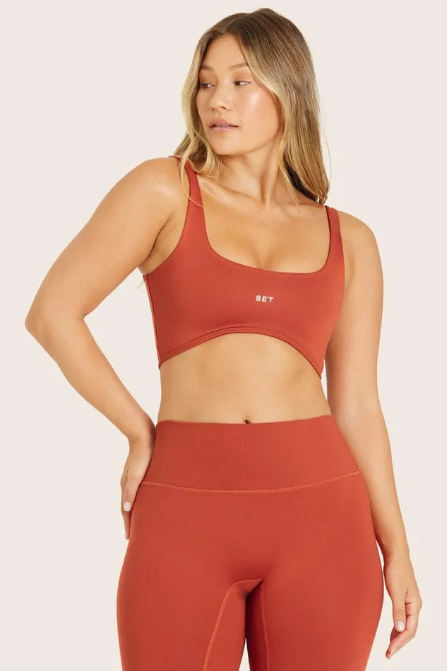 SET ACTIVE Activewear FORMCLOUD CLOUD RISE BRA 8211 CAYENNE 8211 Women