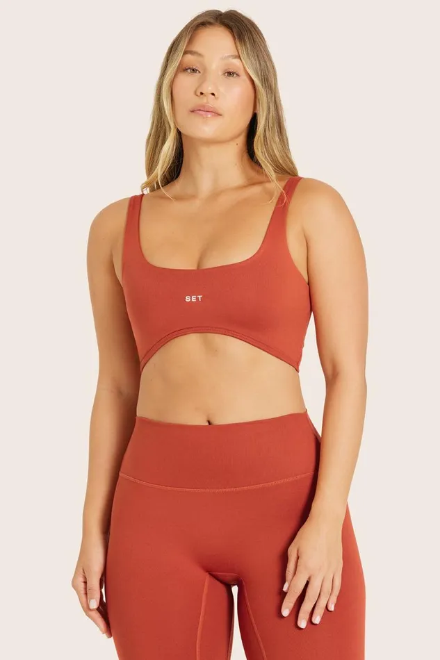 SET ACTIVE Activewear FORMCLOUD CLOUD RISE BRA 8211 CAYENNE 8211 Women