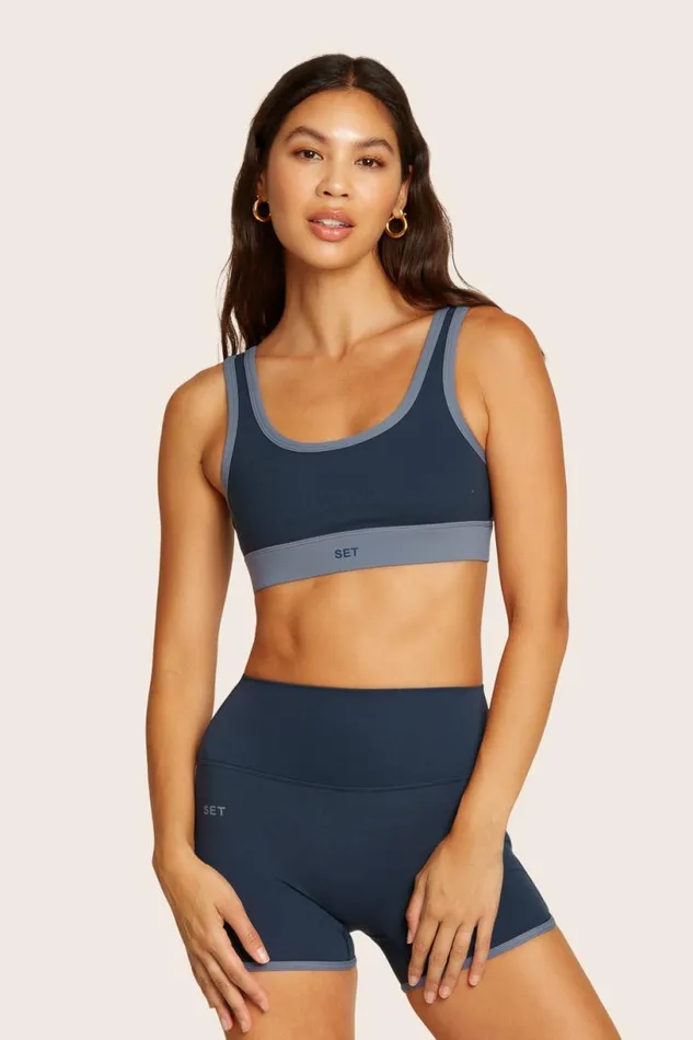 SET ACTIVE Activewear SPORTBODY SPORTY BAND BRA 8211 HARBOR 8211 Women
