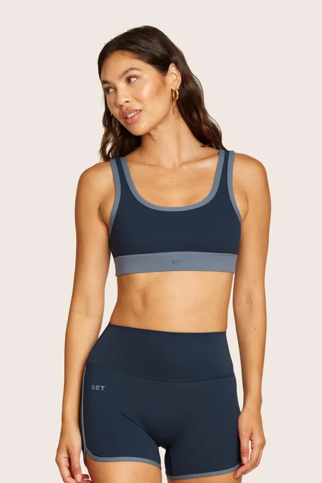 SET ACTIVE Activewear SPORTBODY SPORTY BAND BRA 8211 HARBOR 8211 Women