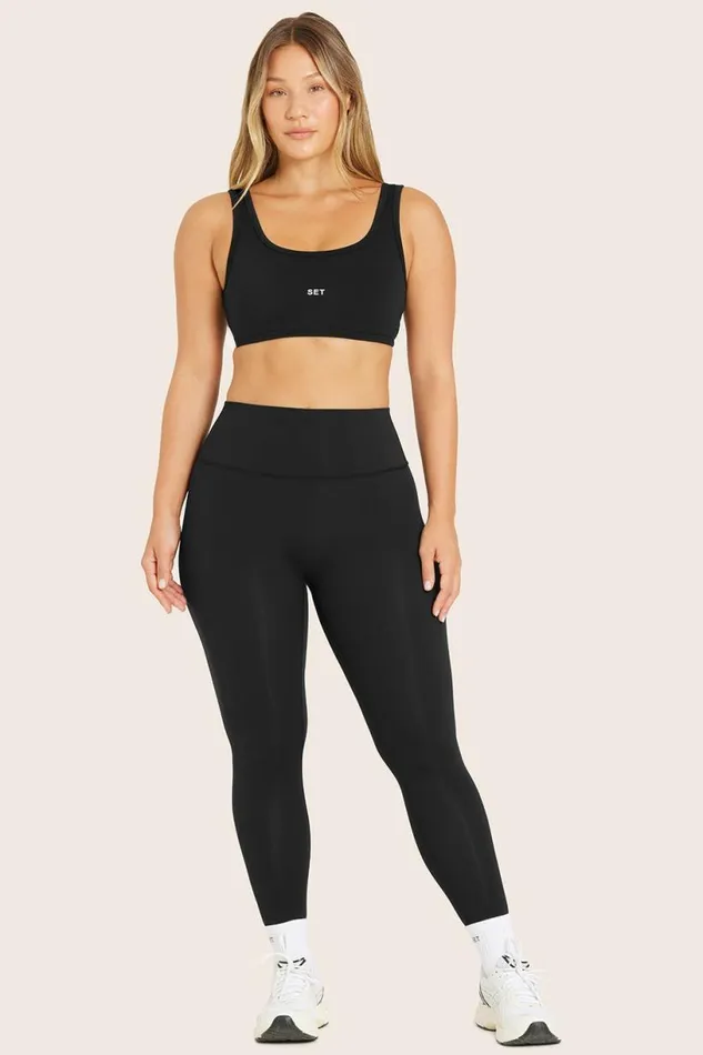 SET ACTIVE Bottoms AIRLUXE BREATHE LEGGINGS 8211 ONYX 8211 Women