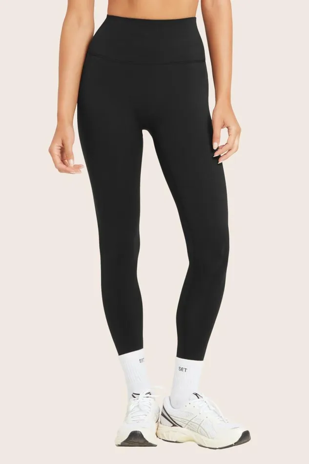 SET ACTIVE Bottoms AIRLUXE BREATHE LEGGINGS 8211 ONYX 8211 Women