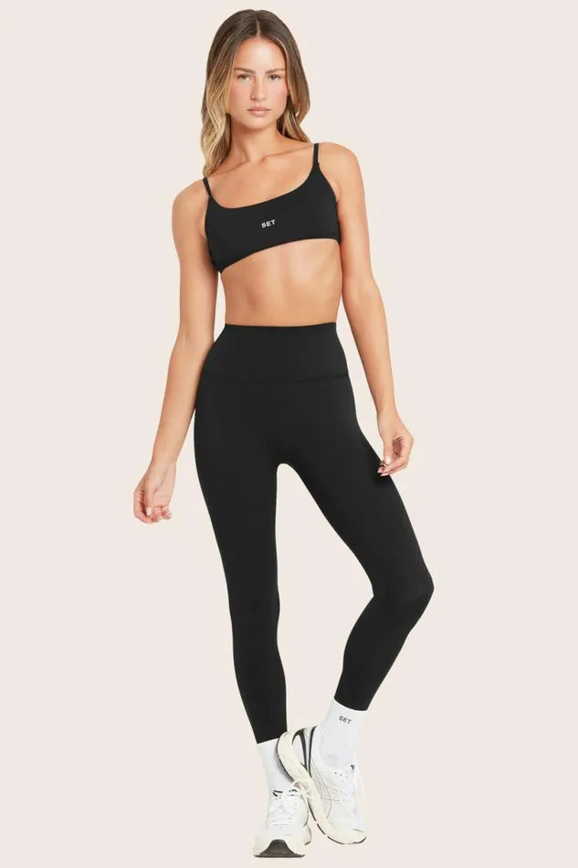 SET ACTIVE Bottoms AIRLUXE BREATHE LEGGINGS 8211 ONYX 8211 Women