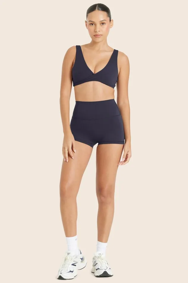 SET ACTIVE Bottoms AIRLUXE BREATHE MINI SHORTS 8211 SPADES 8211 Women