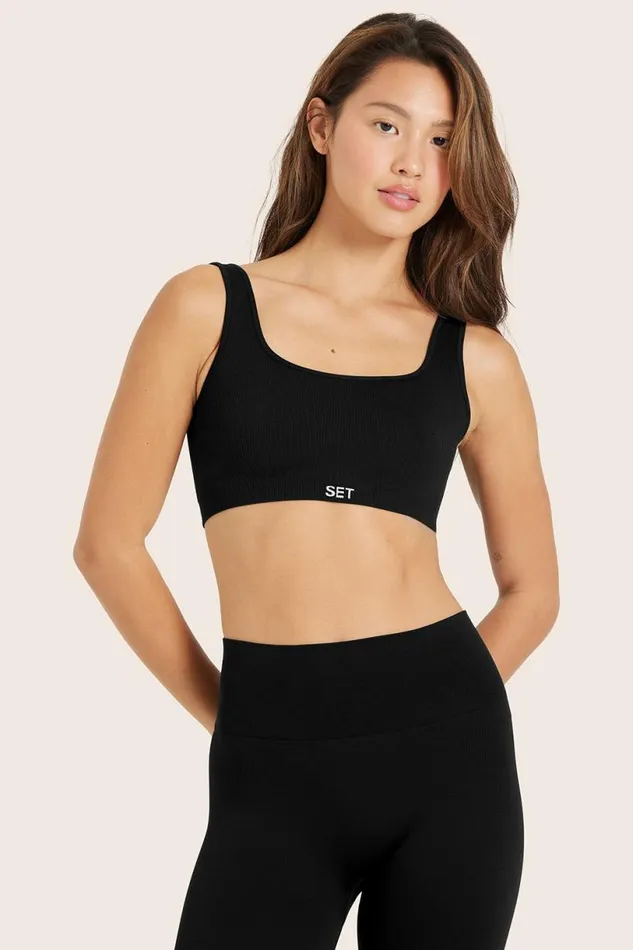 SET ACTIVE Bras SCULPTFLEX POWER BOX CUT BRA 8211 ONYX 8211 Women