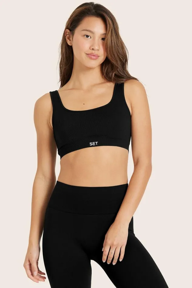 SET ACTIVE Bras SCULPTFLEX POWER BOX CUT BRA 8211 ONYX 8211 Women