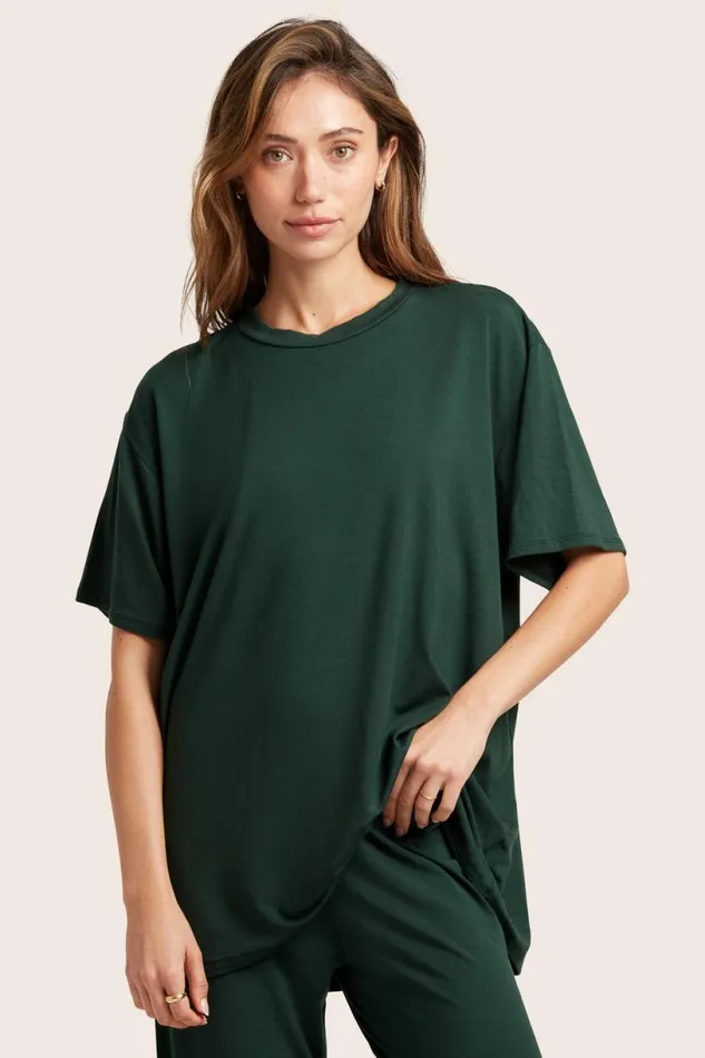 SET ACTIVE Lounge SLEEP JERSEY OVERSIZED BOYFRIEND SLEEP TEE 8211 ABYSS 8211 Women