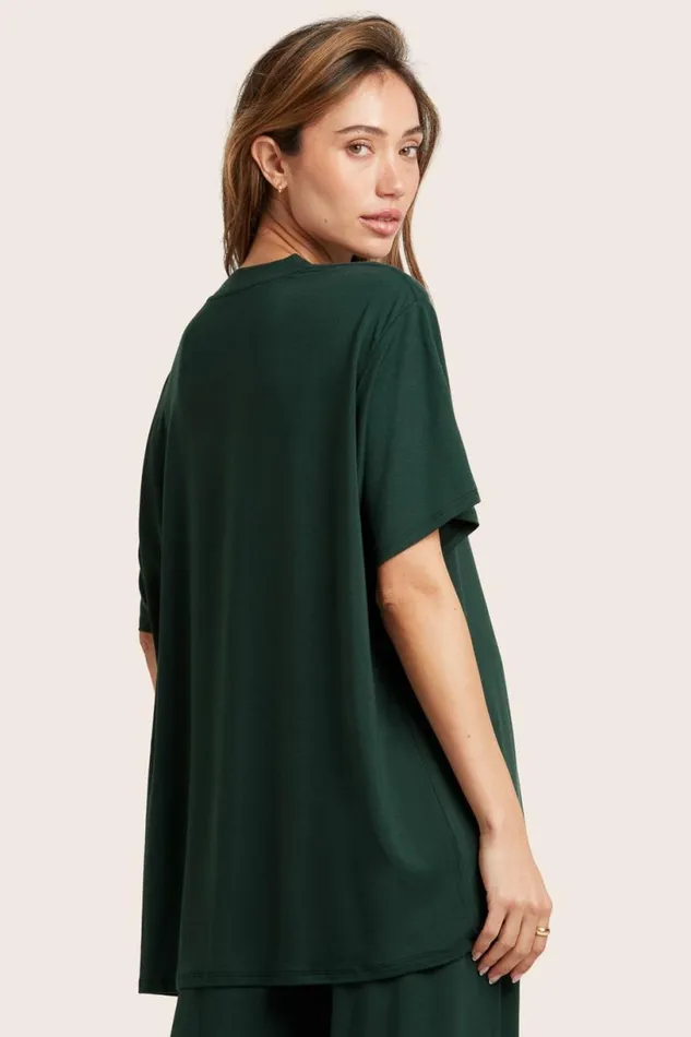 SET ACTIVE Lounge SLEEP JERSEY OVERSIZED BOYFRIEND SLEEP TEE 8211 ABYSS 8211 Women