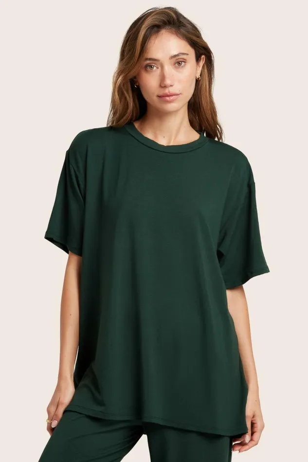SET ACTIVE Lounge SLEEP JERSEY OVERSIZED BOYFRIEND SLEEP TEE 8211 ABYSS 8211 Women