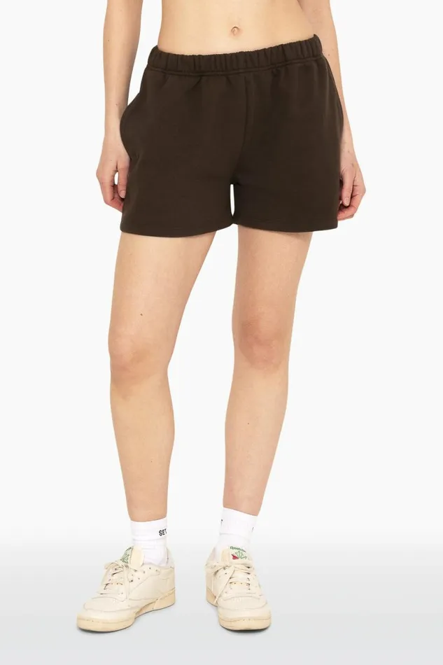 SET ACTIVE Sweats HEAVYWEIGHT SWEATS SWEAT SHORTS 8211 ESPRESSO 8211 Women