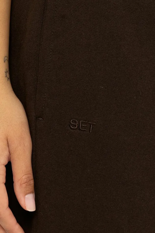 SET ACTIVE Sweats HEAVYWEIGHT SWEATS SWEAT SHORTS 8211 ESPRESSO 8211 Women