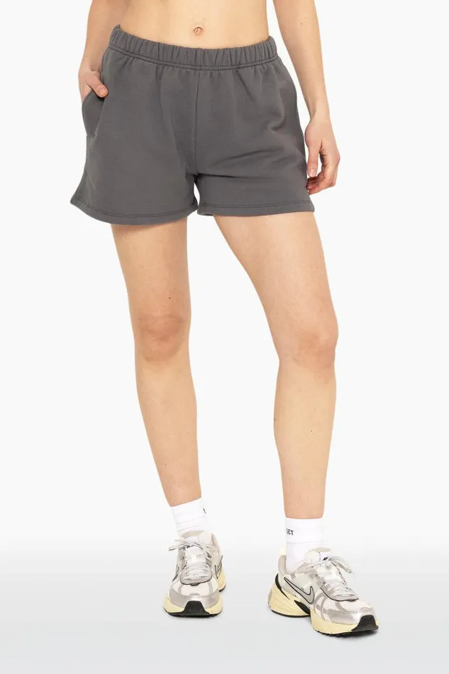 SET ACTIVE Sweats HEAVYWEIGHT SWEATS SWEAT SHORTS 8211 GRAPHITE 8211 Women