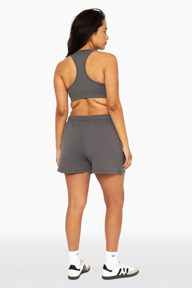 SET ACTIVE Sweats HEAVYWEIGHT SWEATS SWEAT SHORTS 8211 GRAPHITE 8211 Women
